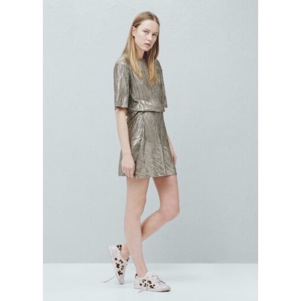 Mango Metallic Skirt - Picture 2 of 6